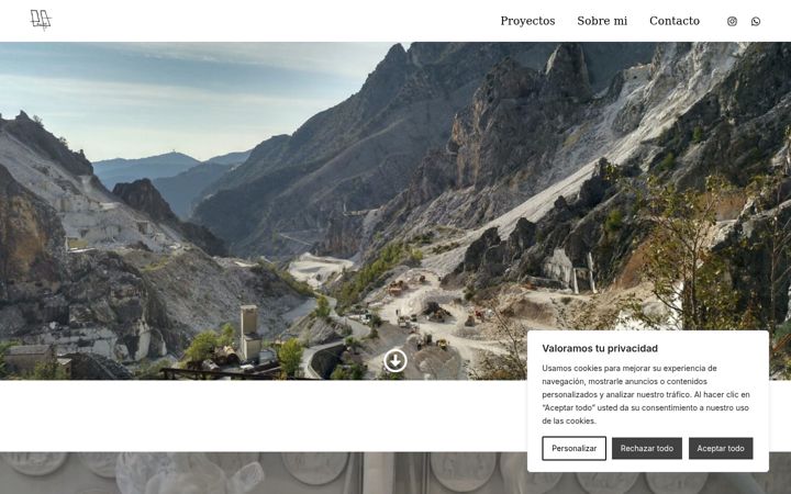 Screenshot of danielperezescultor.com