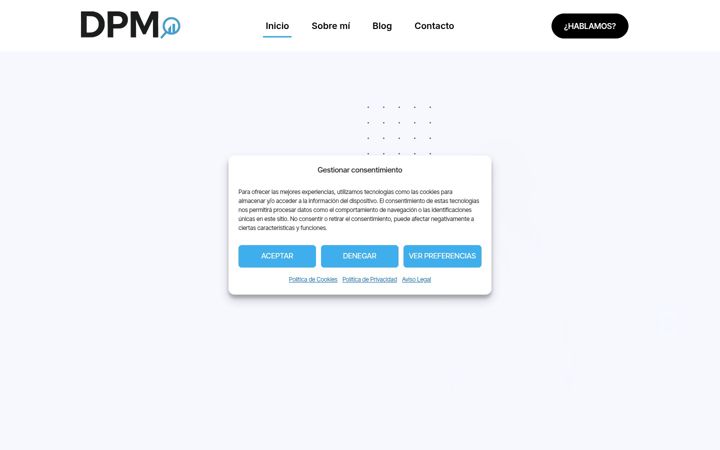 Screenshot of danielperezmantas.com