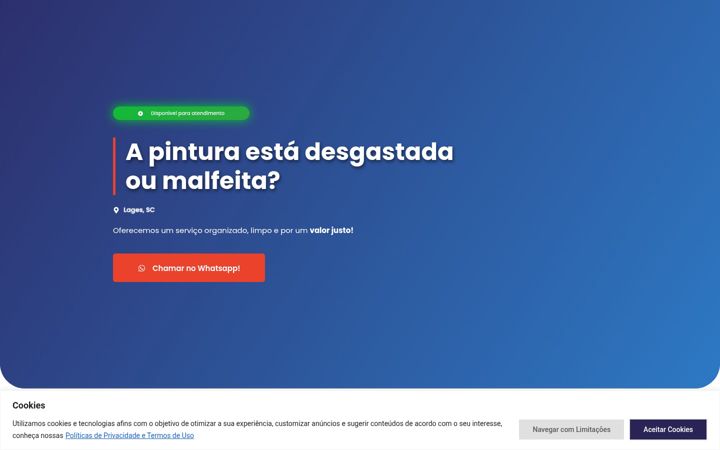Screenshot of danielpinturas.com