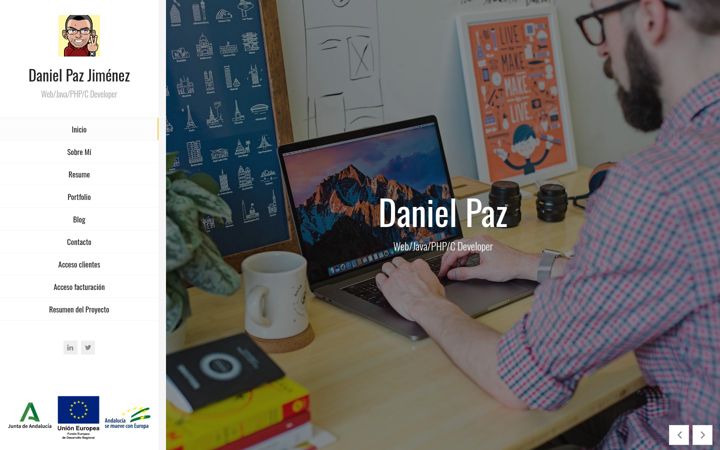 Skærmbillede af danielpj.es