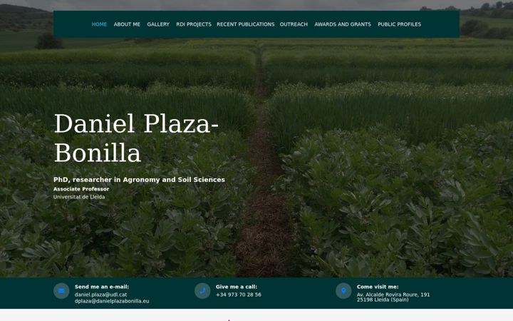 Screenshot of danielplazabonilla.eu