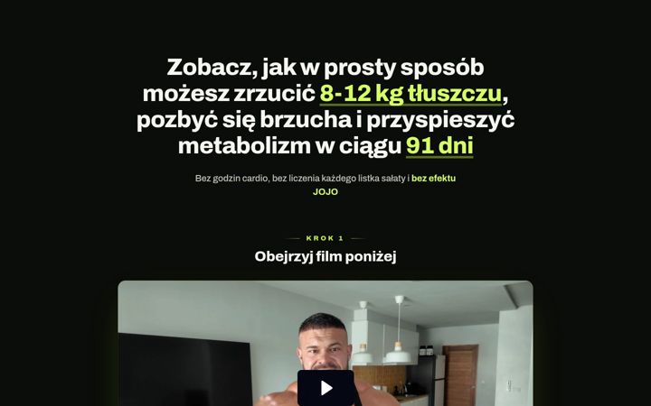Captura de pantalla de danielponiedzialek.pl