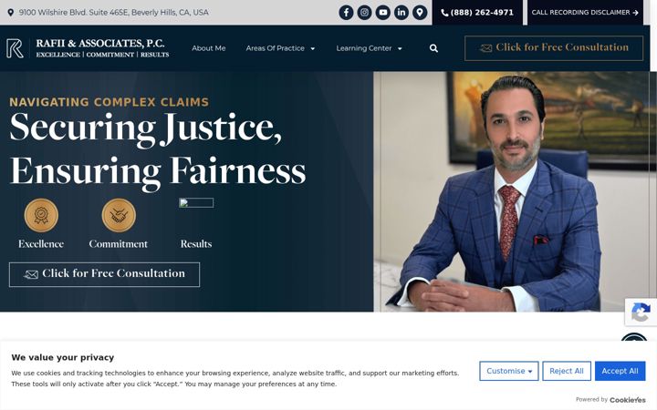 Screenshot of danielrafiiesq.com