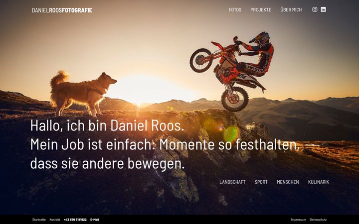 Screenshot of danielroosfotografie.at
