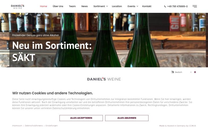 Screenshot of daniels-weine.de