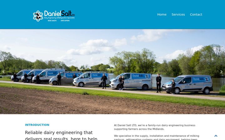 Captură de ecran a danielsaltltd.co.uk