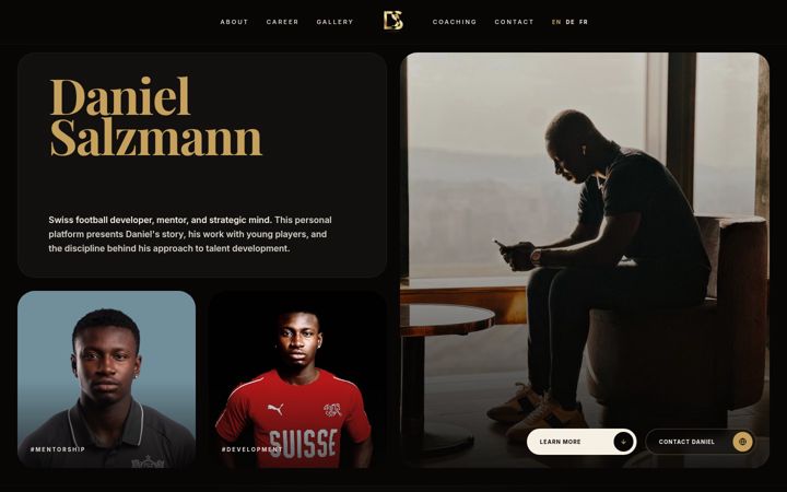 Screenshot of danielsalzmann.com