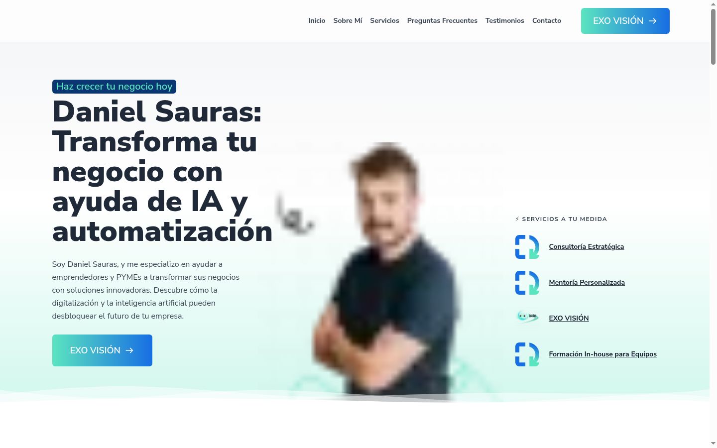 Captura de pantalla del banner de consentimiento mostrado antes de cualquier interacción