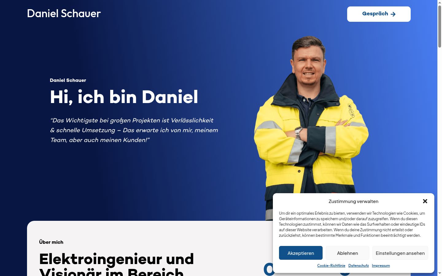 Screenshot van de toestemmingsbanner zoals getoond vóór enige interactie