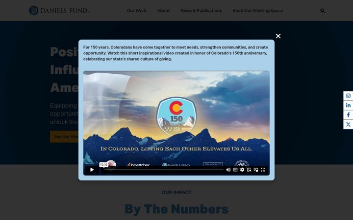 Screenshot of danielsfund.org