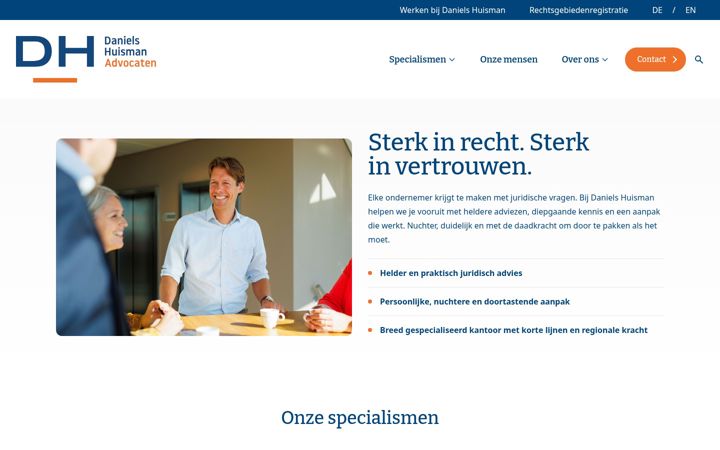 Captura de ecrã de danielshuisman.nl