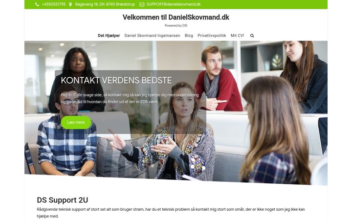 Snímek obrazovky danielskovmand.dk