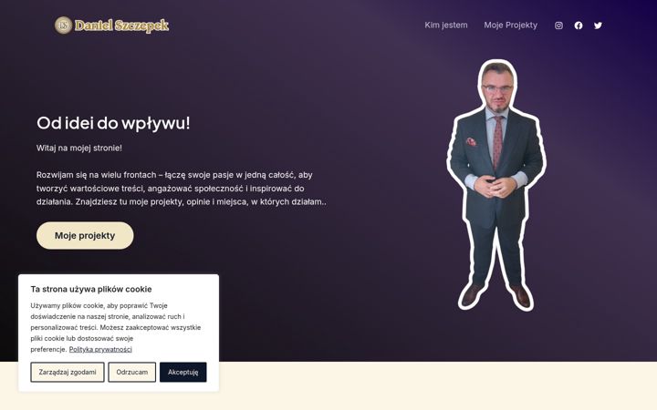 Screenshot of danielszczepek.pl