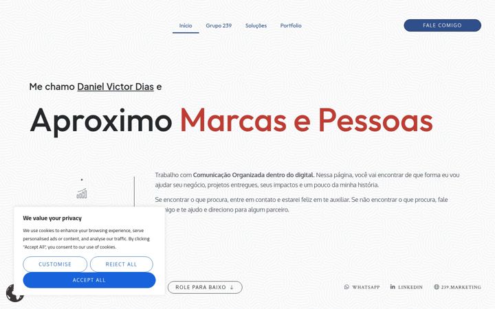 Screenshot stránky danielvictor.com.br