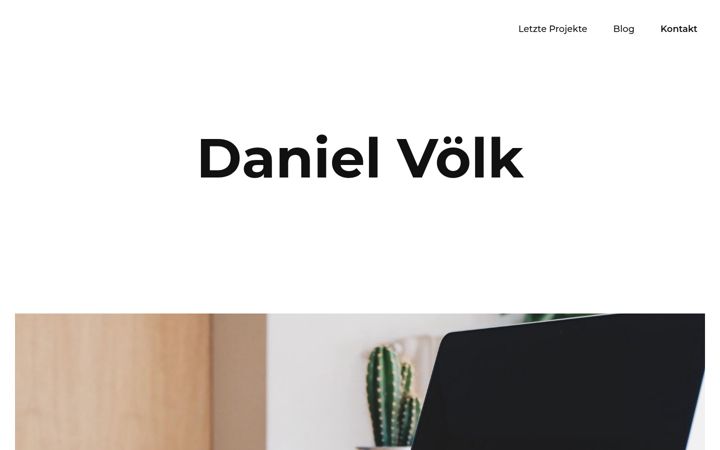 Screenshot of danielvoelk.de