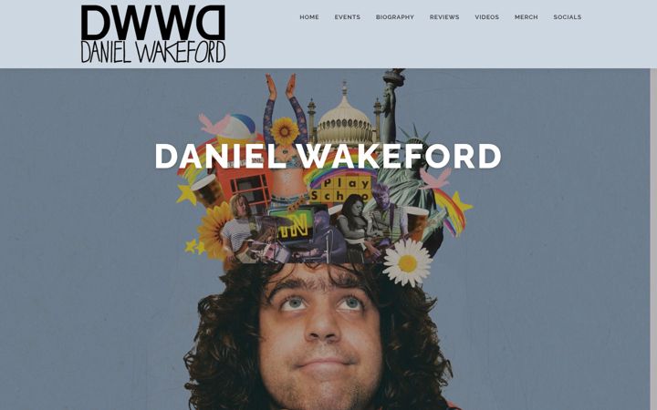 Screenshot of danielwakeford.com