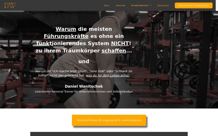Screenshot of danielwanitschek.com