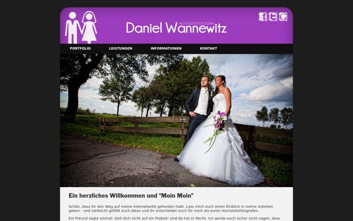 Screenshot of danielwannewitz.de
