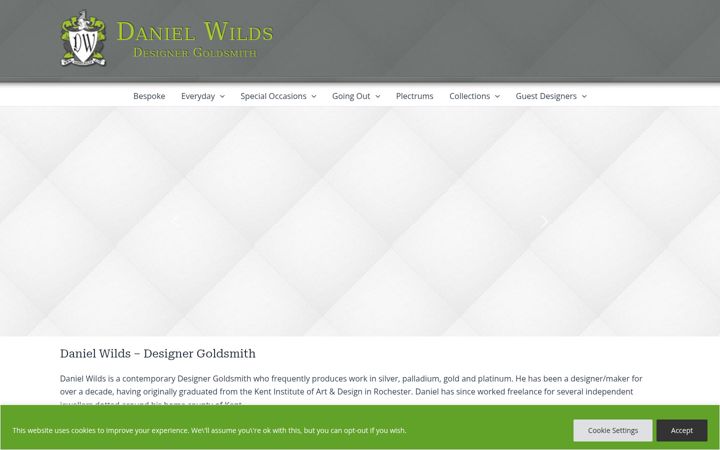 Screenshot of danielwilds.com