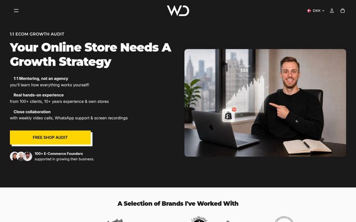 Screenshot of danielwoik.com