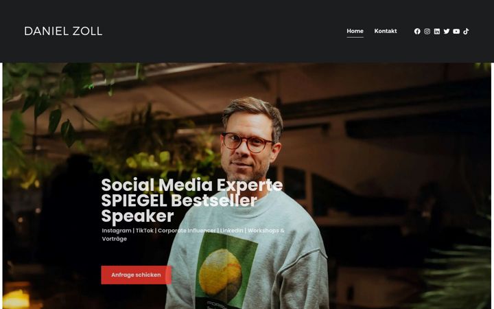 Screenshot of danielzoll.de