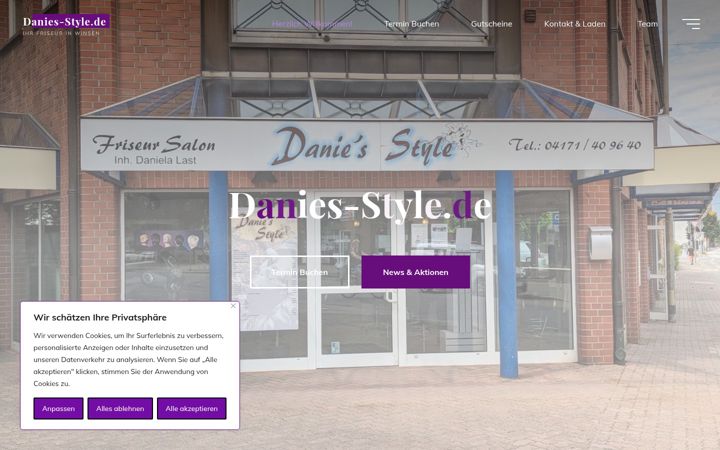 Screenshot of danies-style.de