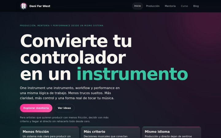 Screenshot of danifarwest.com