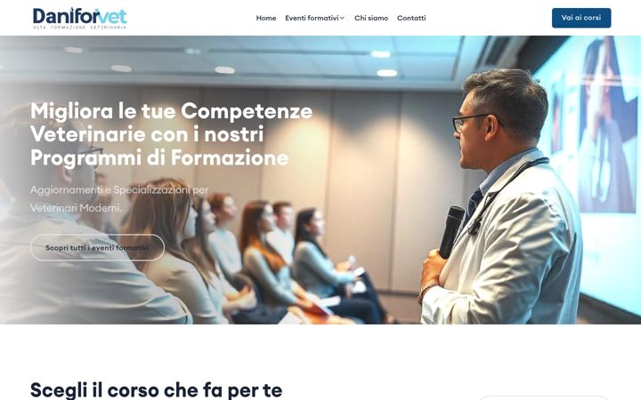 Screenshot of daniforvet.it