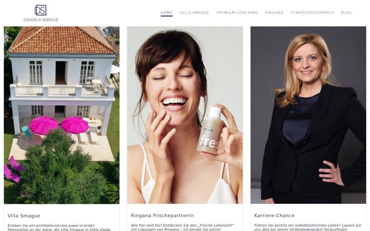 Screenshot of danijelasmague.com