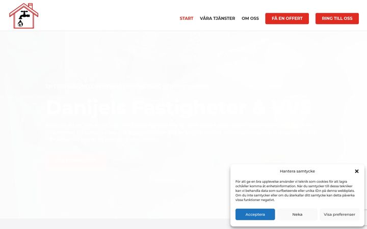 Screenshot of danijelsfastigheter.se