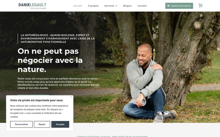 Screenshot of daniklegault.com