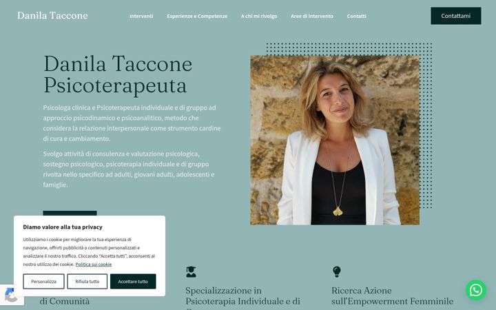 Screenshot of danilatacconepsicoterapeuta.it