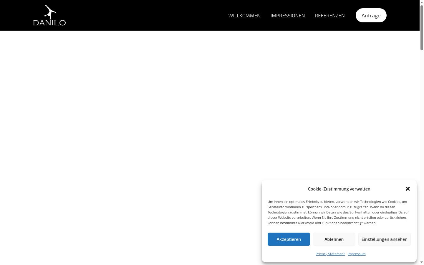 Sutikimo reklamjuostės, rodytos prieš bet kokią sąveiką, ekrano kopija