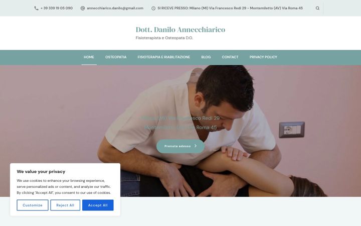 Screenshot of daniloannecchiarico.it