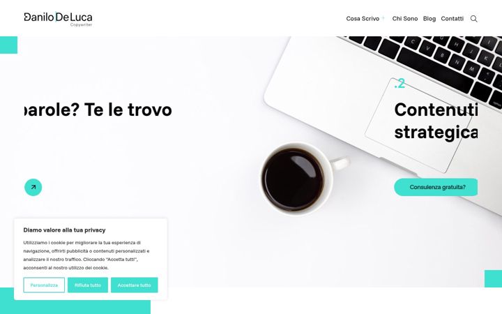 Screenshot of danilodeluca.net
