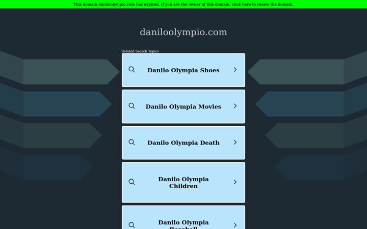 Screenshot of daniloolympio.com