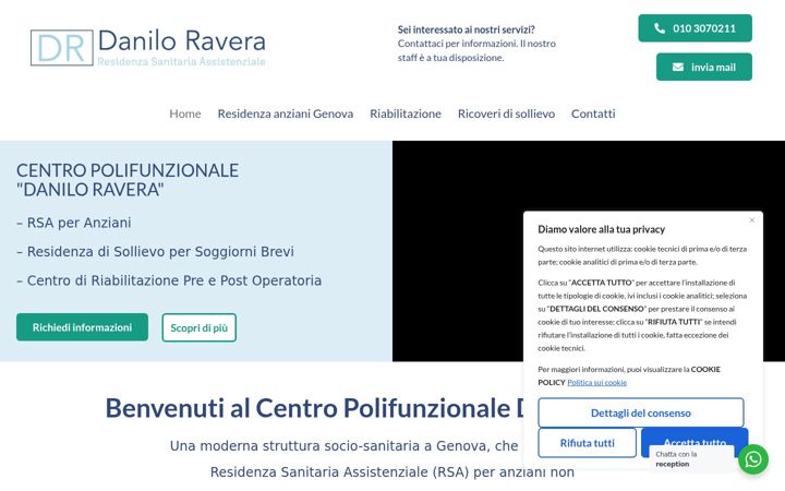 Kuvakaappaus sivustosta daniloravera.it