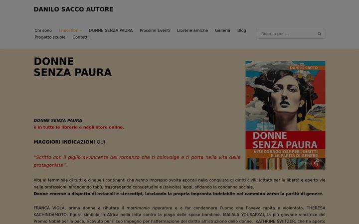 Screenshot of danilosaccoautore.com