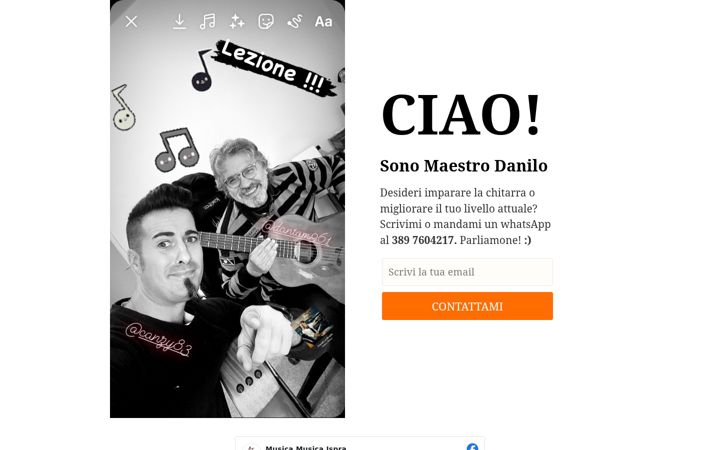 Screenshot of danilotomasino.it