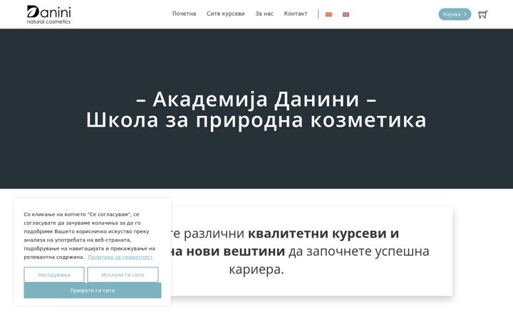 Screenshot of daninicourse.com