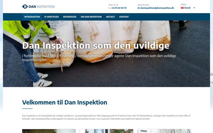 Screenshot of daninspektion.dk