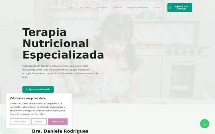 Screenshot of daninutriespacoterapeutico.com