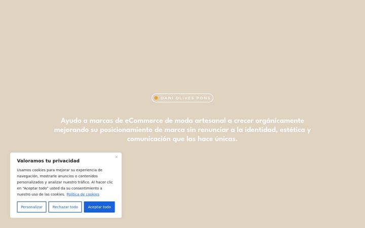 Screenshot of daniolives.com