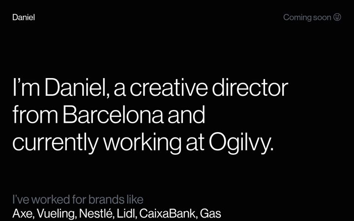 Screenshot of danipizarro.com
