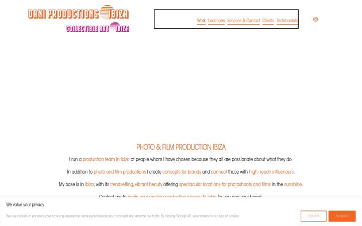 Screenshot of daniproductions-ibiza.com