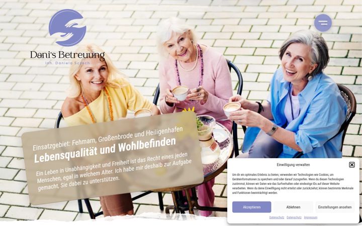 Screenshot of danis-betreuung.de