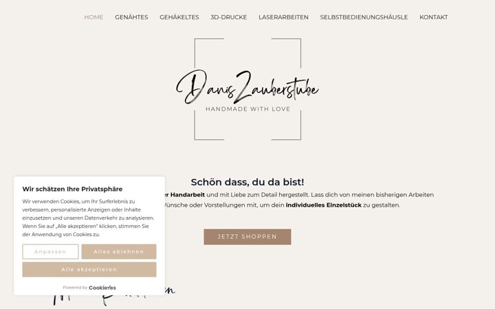 Screenshot of danis-zauberstube.de