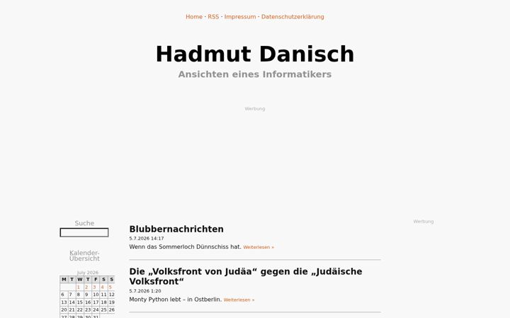 Ekrānuzņēmums no danisch.de