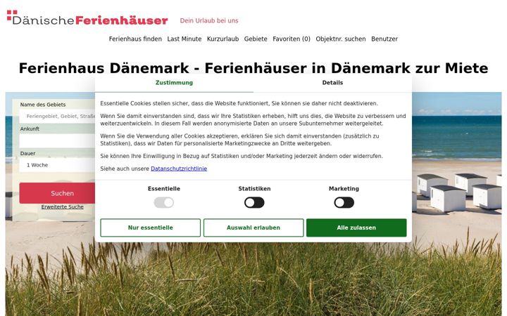 Screenshot of danischeferienhauser.de