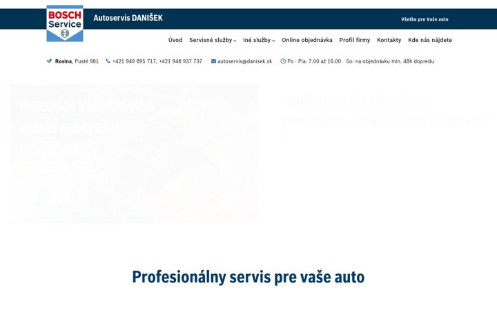 Screenshot of danisek.sk